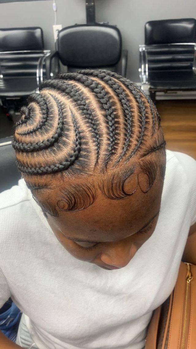 Knotless braids showcase